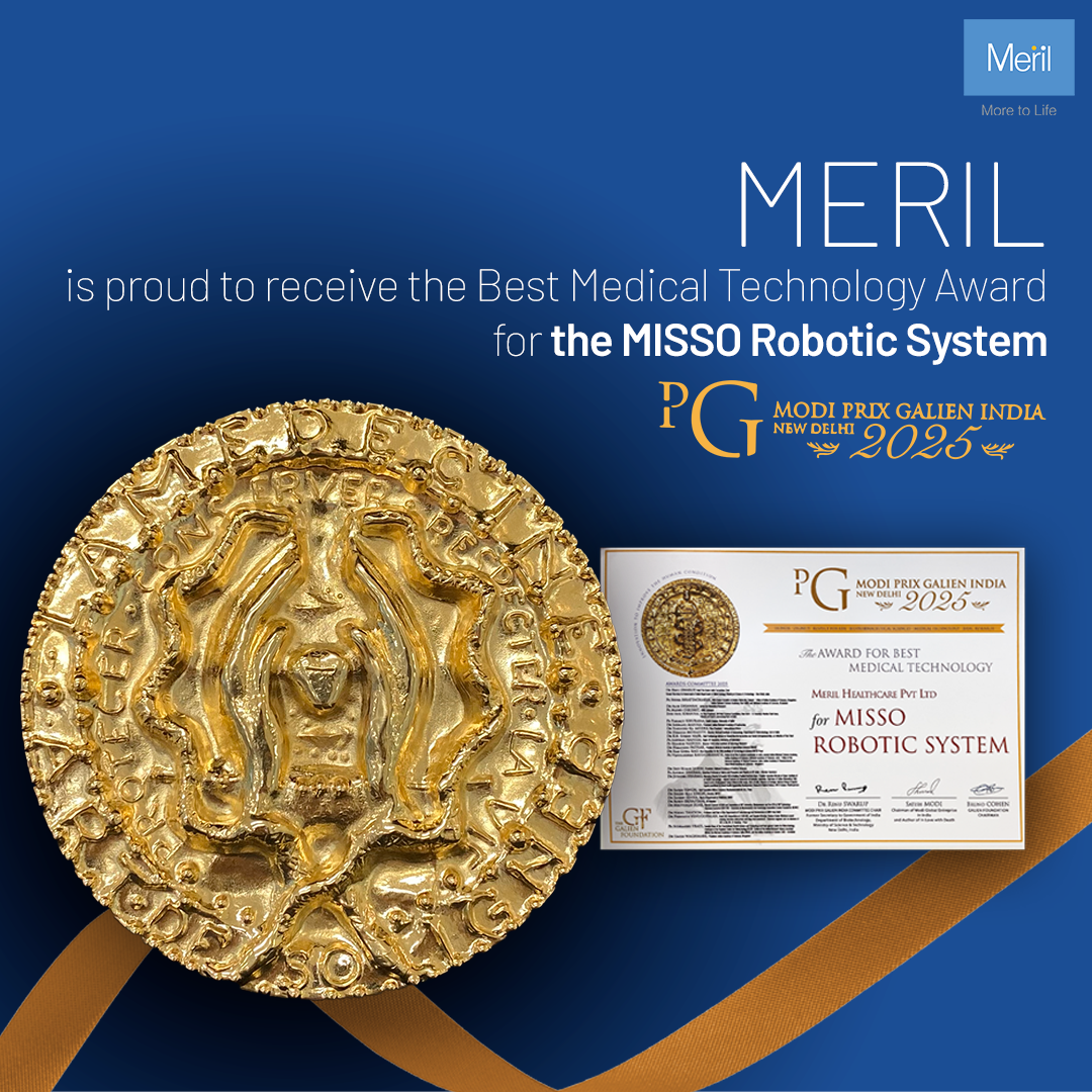 Meril's MISSO Robotic System Shines at Modi Prix Galien Awards, India 2025 – Recognized as the Best Medical Technology!