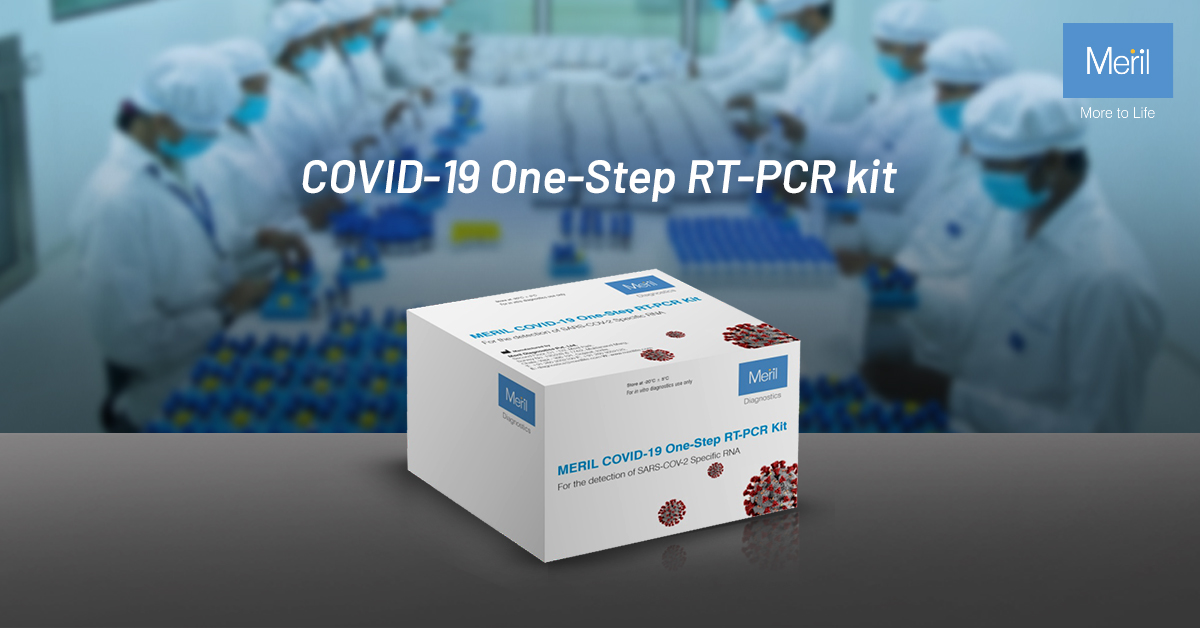 The Meril COVID-19 One-step RT-PCR Kit is the first indigenously developed multiplex RT-PCR test to be made available in India