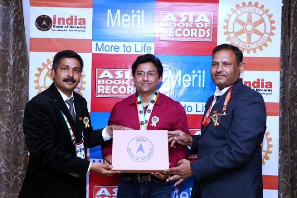 Dr. Malikendra Patel in Asia Book of Records