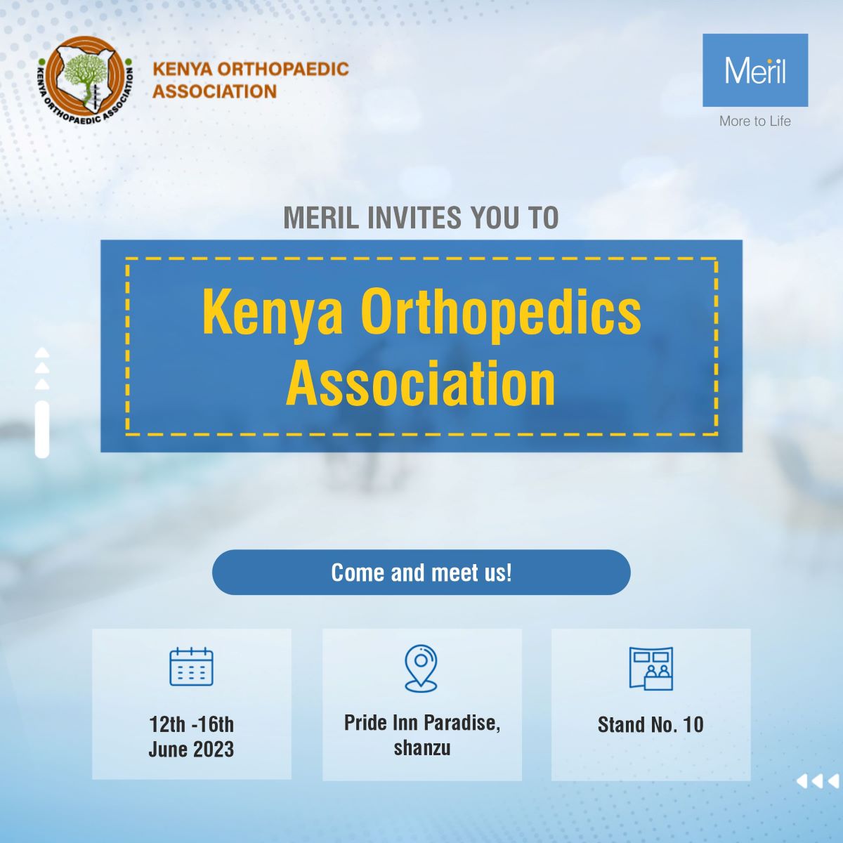 Kenya Orthopedic Association! Save the Date!