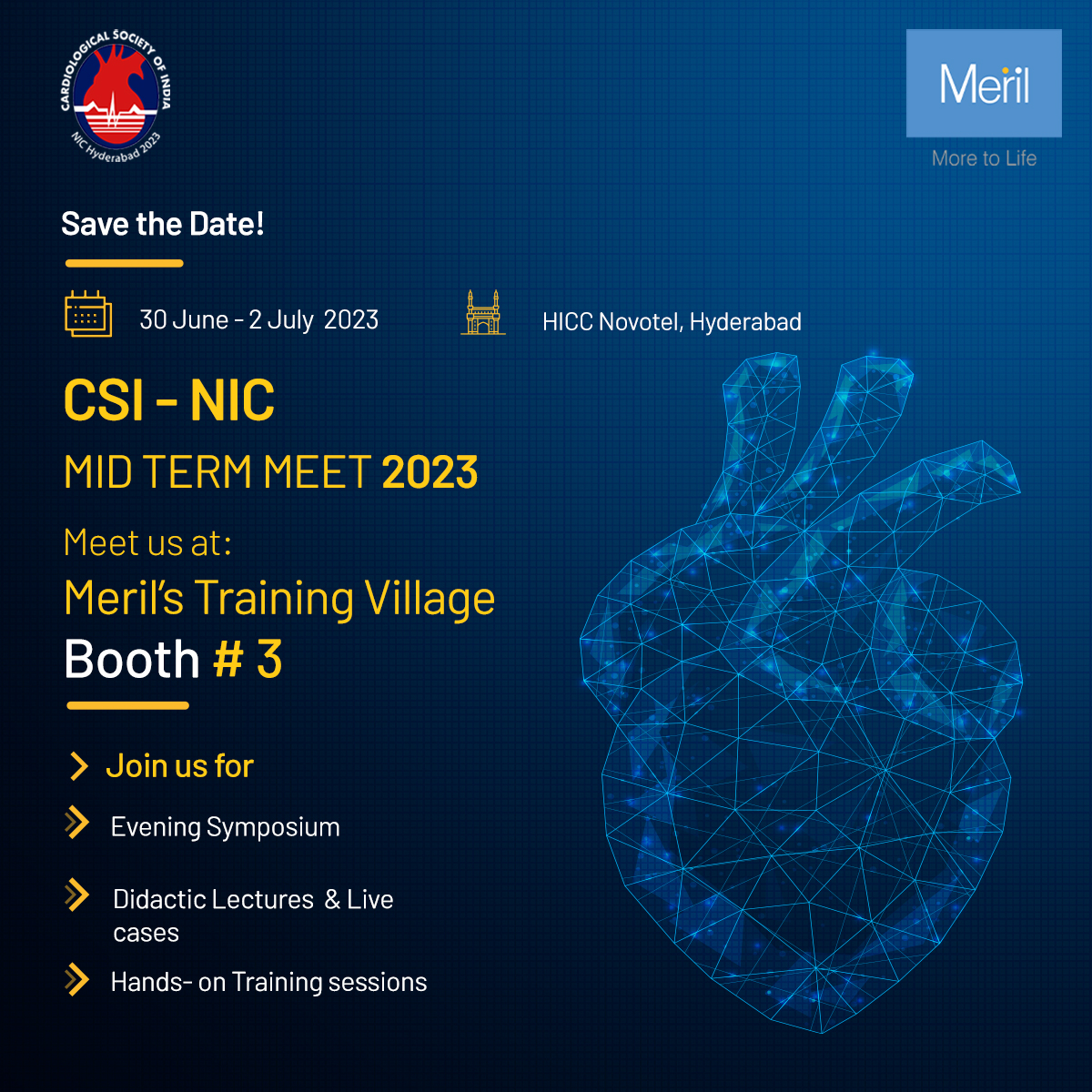 CSI - NIC Mid-term meet 2023! Save the Dates!