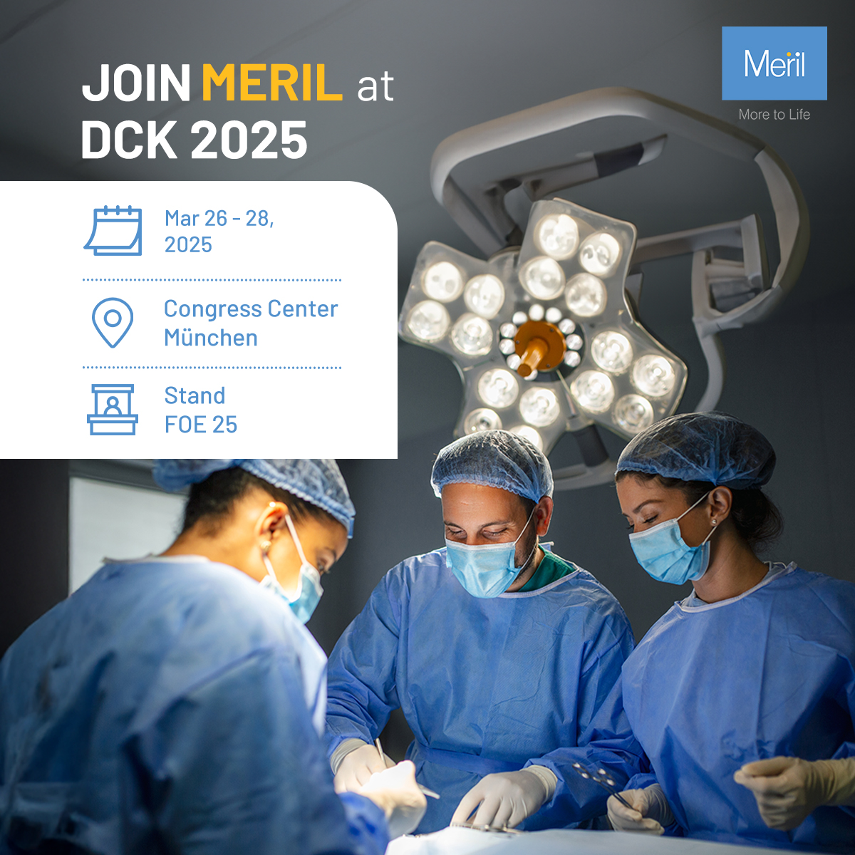Join Meril at German Surgeons' Congress (DCK) 2025 - Save the date!
