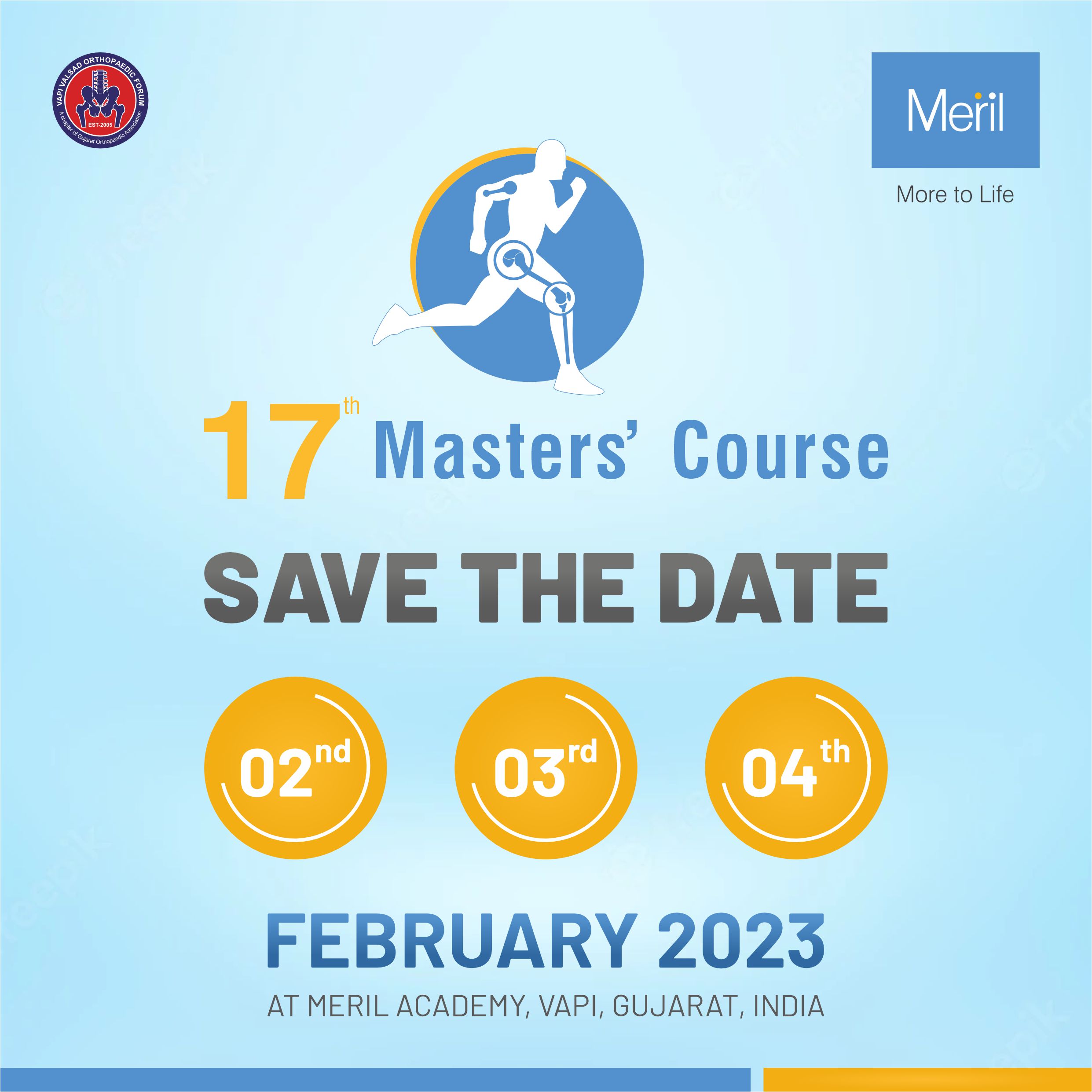 Meril's 17th Master Course! Save the Date!