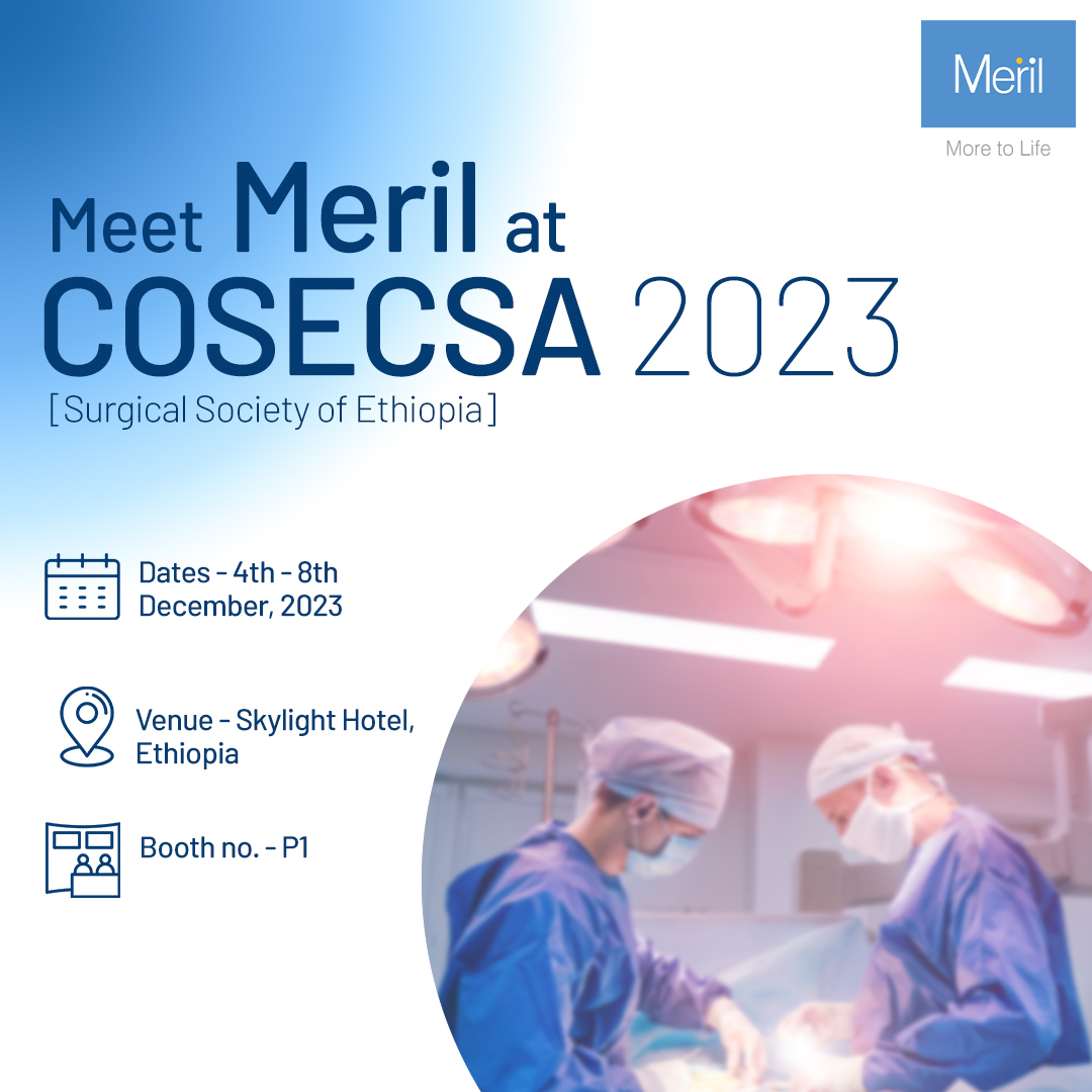 Meet Meril at COSECSA 2023! Save the dates! 