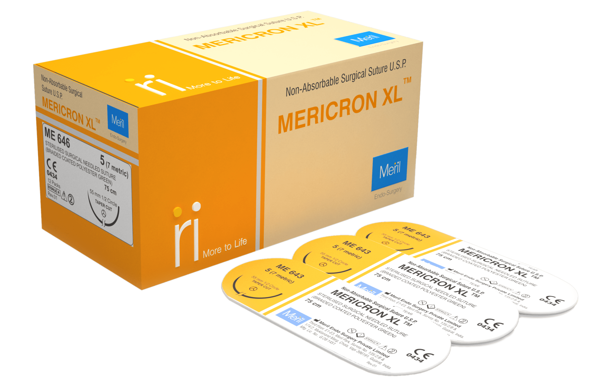 MERICRON XL - Non-Absorbable Suture MERICRON XL - Non-Absorbable Suture