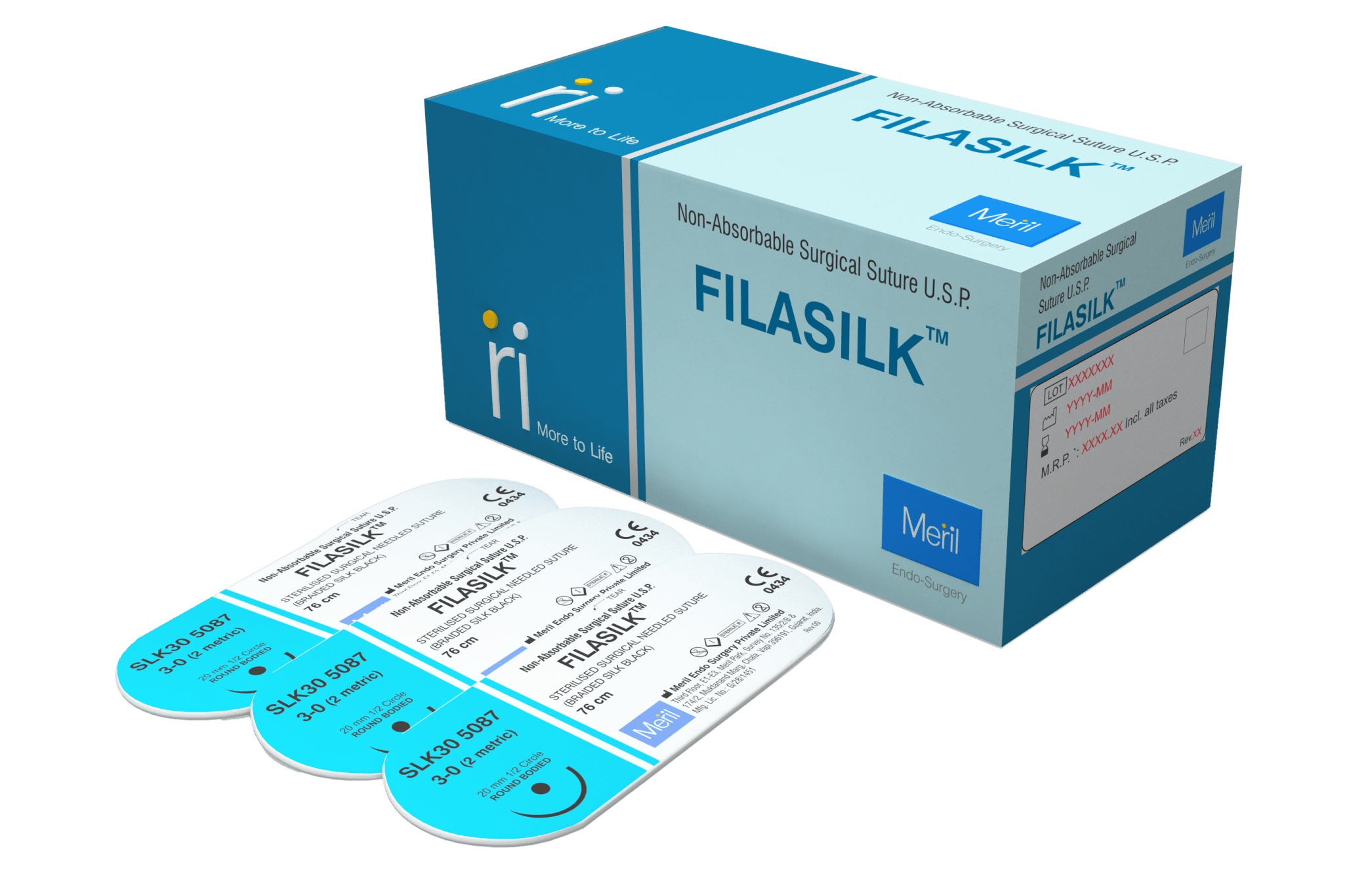 FILASILK Silk Suture - Non Absorbable Surgical Sutures