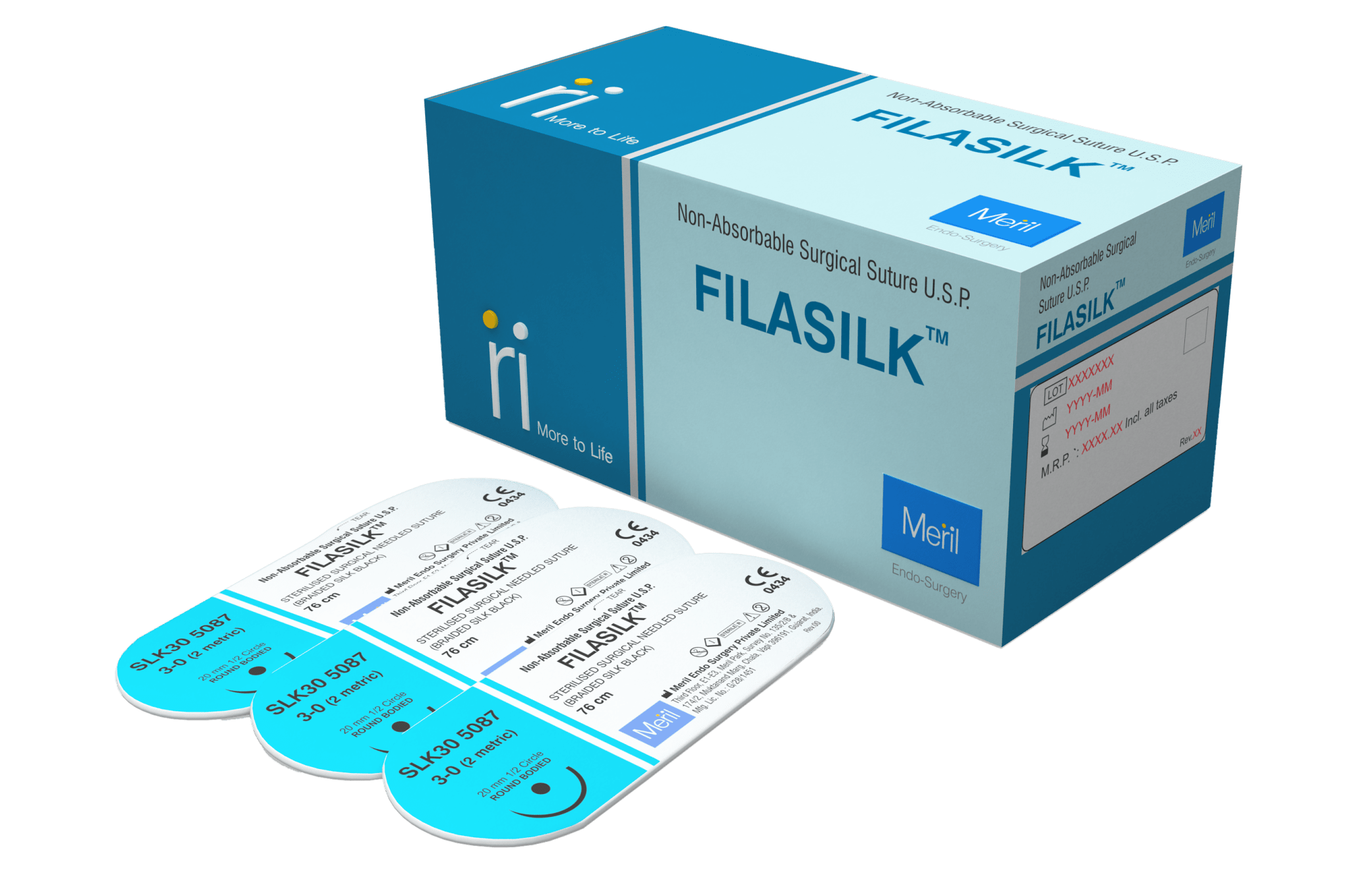 FILASILK Silk Suture - Non Absorbable Surgical Sutures FILASILK Silk Suture - Non Absorbable Surgical Sutures