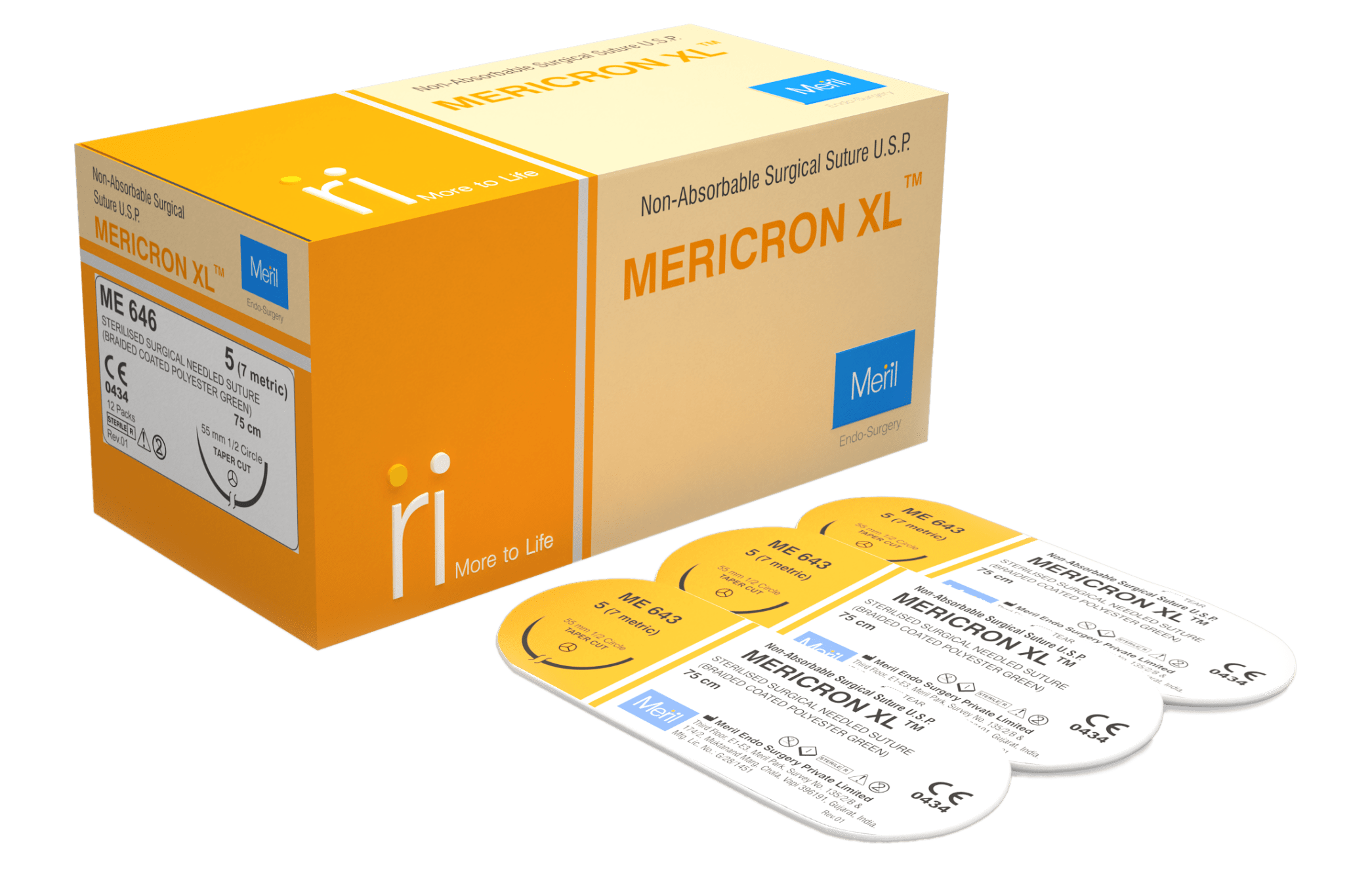 MERICRON XL - Non-Absorbable Suture