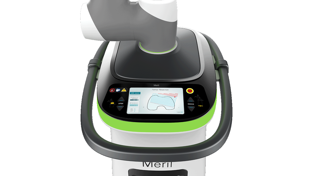 MISSO Robotic System arm cart with display screen